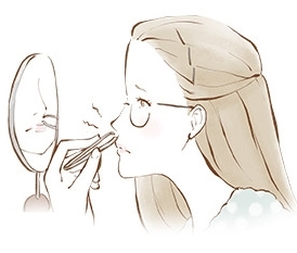 鼻の下の黒ずみを取る方法